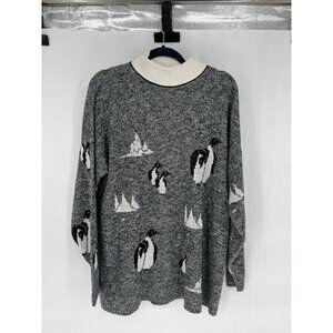 Vintage Great Times Penguin Sweater USA Christmas No tag Approx. XL